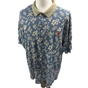 Warner Bros. Hawaiian Golf Casual Embroidered Scooby-Doo Polo Shirt XXL‎